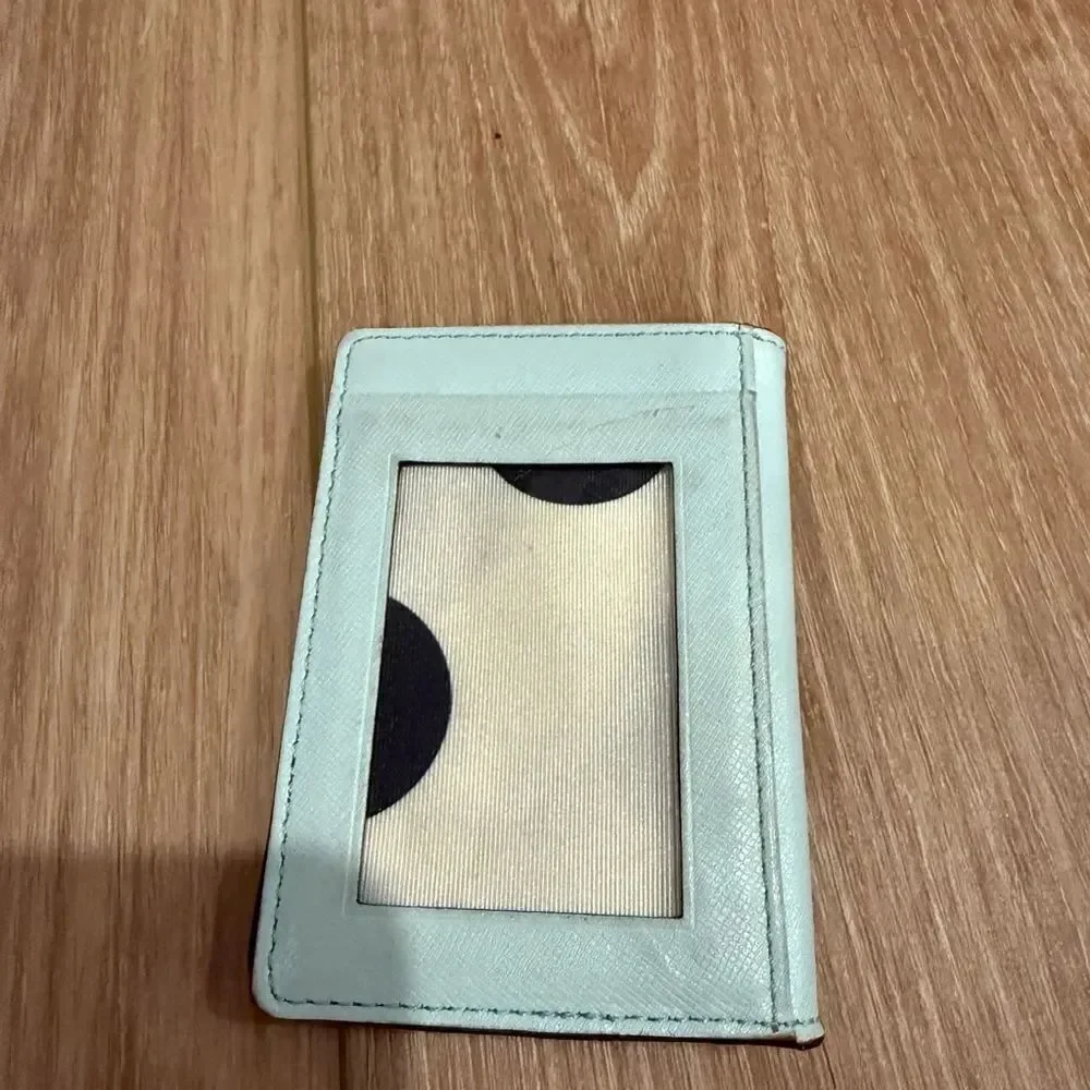 Kate Spade Mint Leather Card Holder